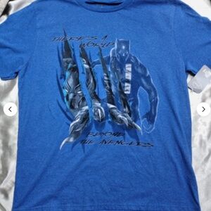 Disney Black Panther Beyond The Avengers character t-shirt blue szXL NWT
